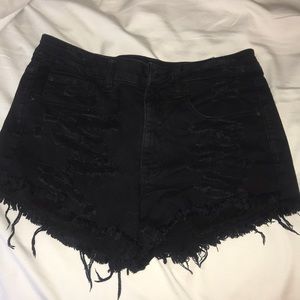 Vintage high rise festival jean shorts AE